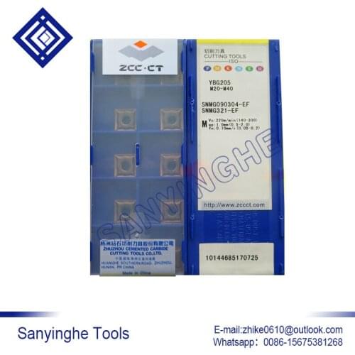 Free shipping high quality 10pcs/lots YBG205 SNMG090304-EF cnc carbide turning inserts cnc blade lathe turning tool