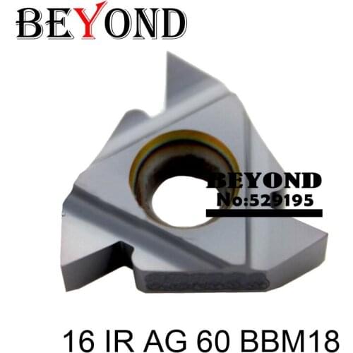 16 IR AG 60 BBM18,Carbide Threading Inserts 60 Degree External Threading Insert Indexable Lathe Inserts ForThreaded Lathe Holder