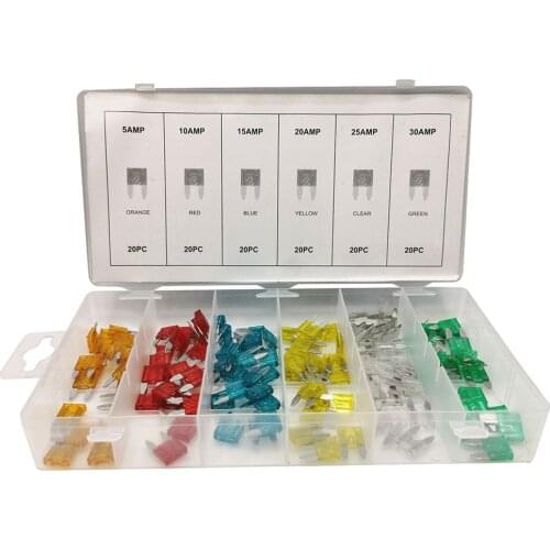 2 boxed medium and small fuse combinations Insert type Auto Accessories Flat fuse Low voltage car fuse