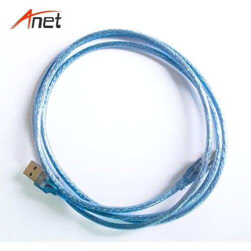 2pcs 1.5Meter USB Extension Line A Public-to-B Public Transfer Line with Shielding Ring 480Mbps for photocopier 3d priner parts