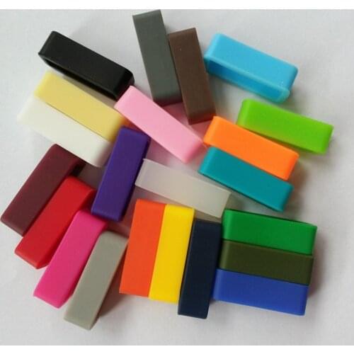 4pcs 10mm12mm18mm20mm22mm24mm26mm28mm30mmNew High Quality Silicone rubber Watch Band Strap Small rubber Loop Holder Locker R/K19