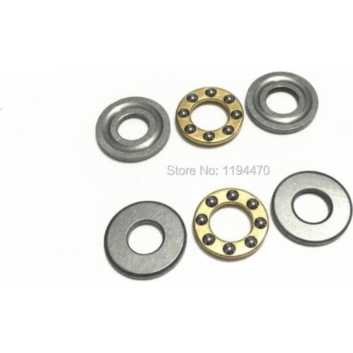 5pcs/Lot F5-10M 5x10x4 mm Axial Ball Bearing Thrust Bearing 5mm x 10mm x 4mm Miniature Plane Bearing 3-Parts