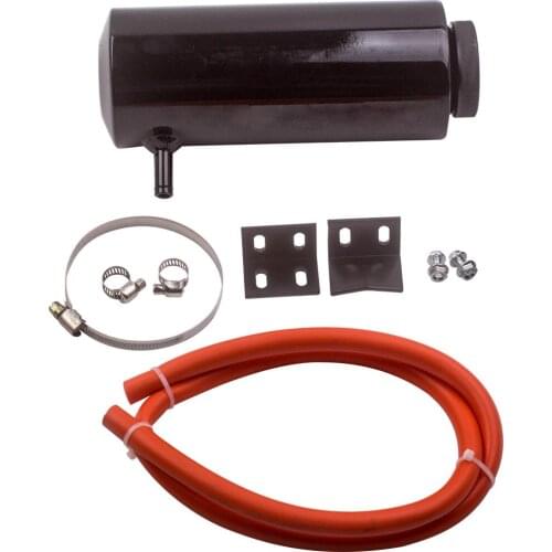 800ML Aluminum Radiator Coolant Oil Catch Water Tank Overflow Reservoir Oil Pipe