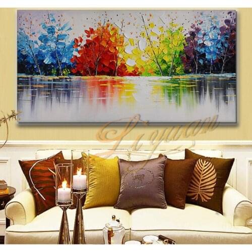 Abstract art painting modern wall art canvas pictures large wall paintings handmade oil painting for living room wall decor