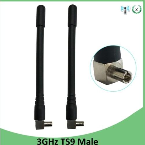 2pcs 3G 4G lte antenna 3dbi with TS9 plug connector antena 1920-2670 Mhz antenne FOR Huawei modem wireless lte repeater antennas