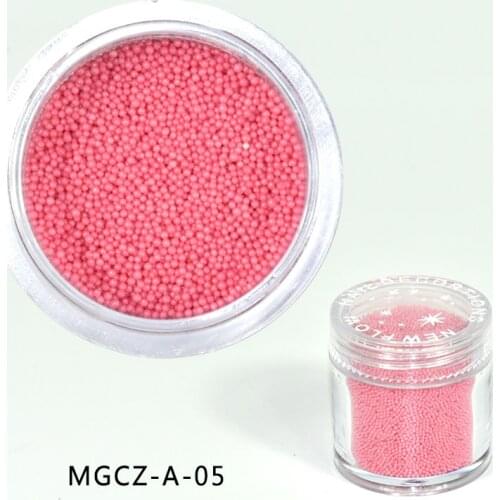 15gram/Pot 0.6mm-0.8mm pink colors Caviar Nail Beads Glass Trend Caviar Nail Art Decorations Micro Beads MGCZ-05