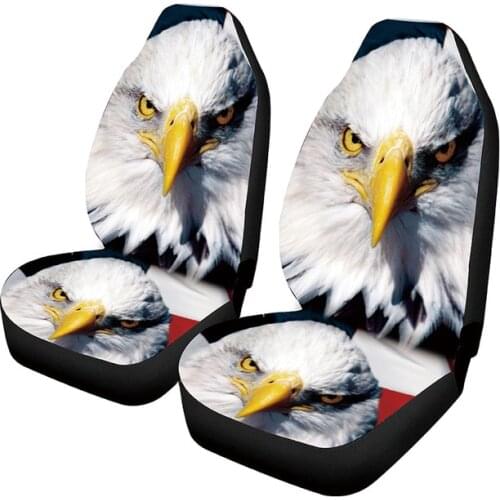 AUTO KEGAN Eagle Printed Car Seat Covers Auto Interior Protector Cover Case Front Seat or Backseat Fit Most Car Truck SUV