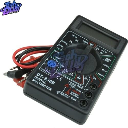 750/1000V DT830B AC/DC LCD Digital Multimeter Voltmeter Ammeter Ohm Tester High Safety Handheld Meter Digital Multimeter
