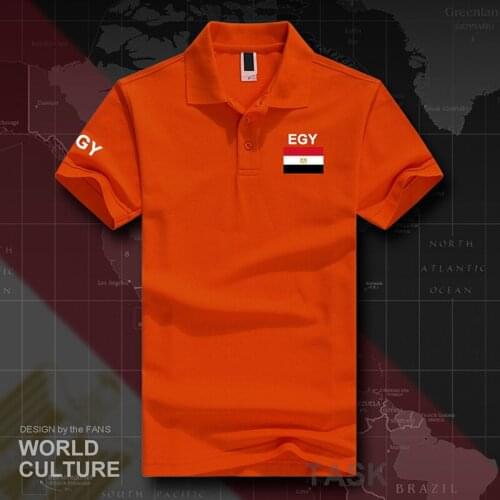 Egypt polo shirts men short sleeve white brands printed for country 2017 cotton nation team flag new fashion casual EGY Egyptian