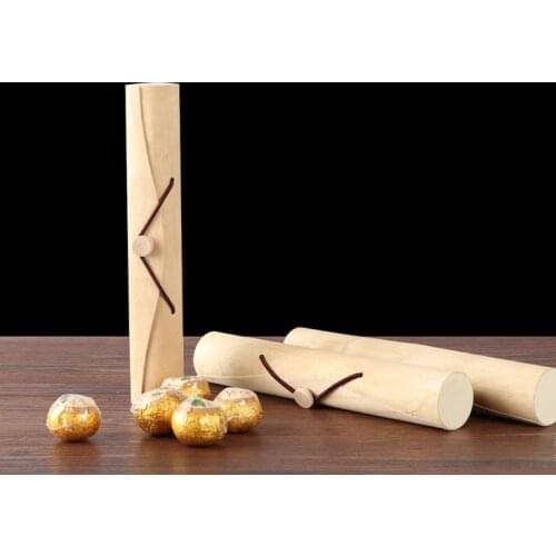 Tea Storage Box Natural Bark Wood Tea Container Holder Mini Sealed Tea Jar SN3893