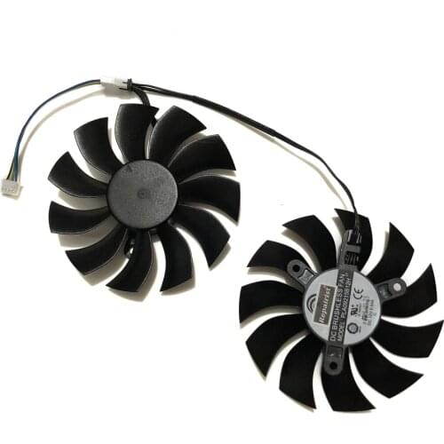 2 Pcs/set 4Pin 85MM GTX 980Ti 950 GPU VGA Cooler Graphics Card Fan For EVGA GTX980TI GTX950 ACX2.0 Video Cards Cooling System