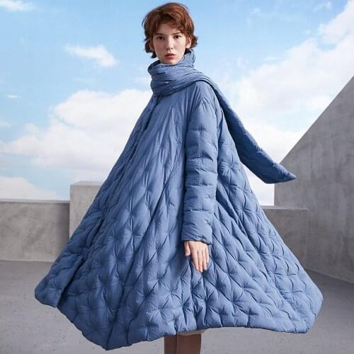 Oversize A style brand 2019 winter jacket women down jackets womens duck down outerwear Down parka womens Designer Embroidered