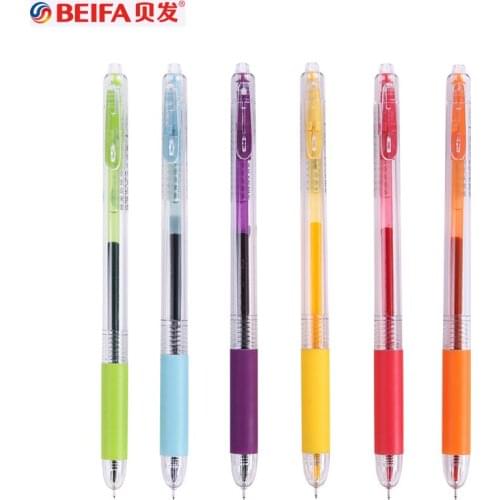 Xiaomi BeiFa 6Pc/Lot Cute Gel Pen Set Kawaii Candy Color Retro Pens Pучка 0.5MM Colors Ink for School Office Student Stationery