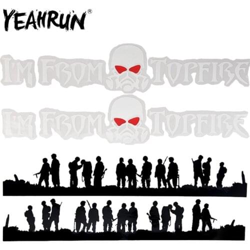 YEAHRUN RC Car Shell Decal Logo Adhesives Sticker for TRX-4 Axial SCX10 4x4 D90 D110 1/10 1/8 RC Crawler Car Decoration Parts