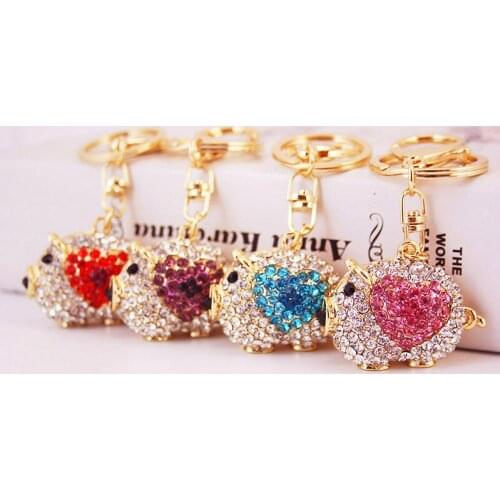 Hanging buckle wind cute pig tree butterfly accessories cute cute pig peach heart love key chain key chain car bag ornaments