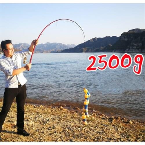 Portable Sea Telescopic fishing rod FRP Carbon fiber Material Fishing Rod 1.0m-2.3m Spinning Pole Random Color