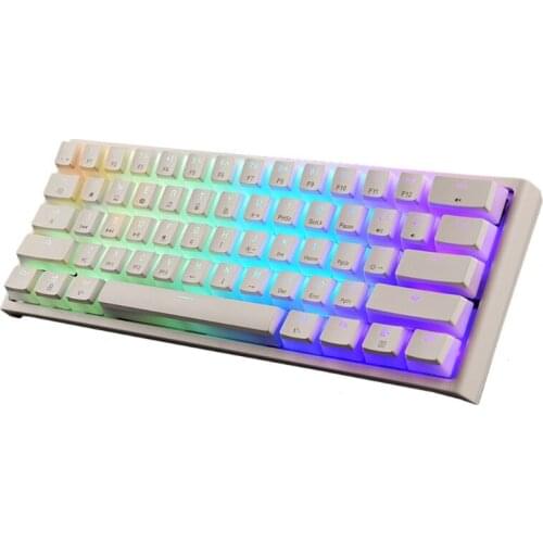 T3LB 61 KeyS USB Wired RGB Backlight Mechanical Gaming Keyboard 60% Scientific Key Layout Ultra-Compact Keyboard