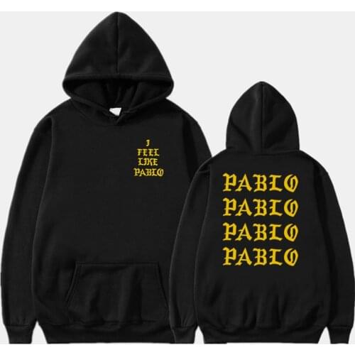 I Feel Like Paul Pablo Kanye West Hoodies Men/Women Fashion Sweatshirt White Hip Hop Hoodie Streetwear Harajuku Pullover