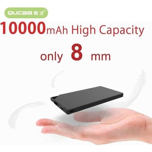 TNTOR 10000mAh Ultra Thin Mini Power Bank SmartWatch Built In Cable Portable powerbank Fast charge for Android iPhone