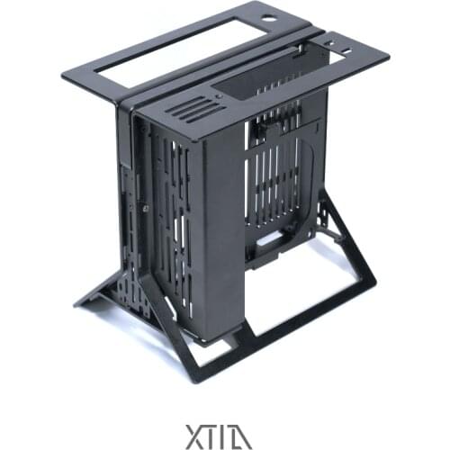 [xproto Mini] xtia itx open 1U core display all aluminum vertical portable handle case