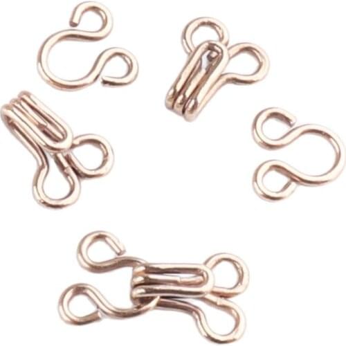 Hook and Eye 11*6mm Fasteners Dressmaking Skirt Dress Underwear Garment Coat Bra DIY Sewing On Collar Hook Accessories Parts