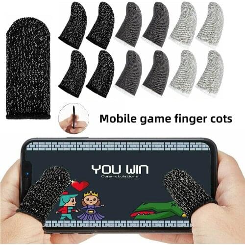 20PCS/Set Mobile Game Controller Finger Sleeve Sets, Anti-Sweat Reusable Sweatproof Breathable Full Press Sn Finger Set for PUBG