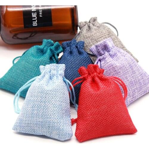 10pcs Size 9.5x13.5cm Cotton Bags Christmas Halloween wedding Diy Gift Box Packaging Gift Bags Wedding Candy Box Chocolate Bags