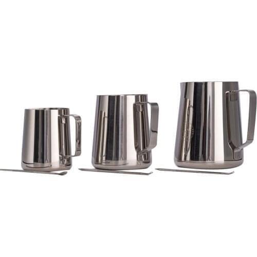 350/600/900ml Coffee Pot Stainless Steel Milk Frothing Jug Espresso Coffee Mug Pitcher Barista Craft Coffee Cappuccino Cups