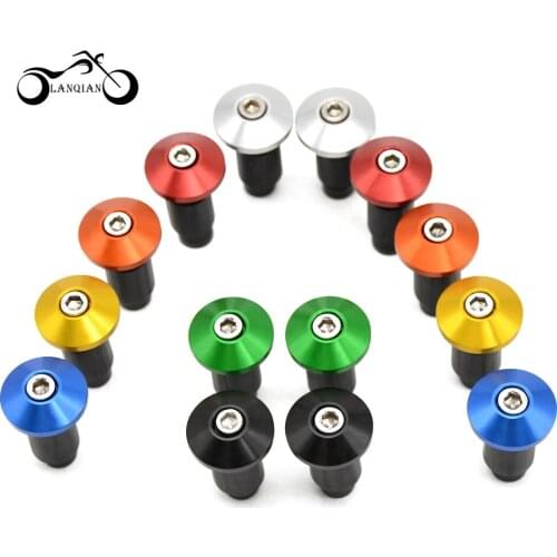 7/8''22 motorcycle handlebar cap motocross handle bar grips ends for Kawasaki Ninja ZX10R ZX11 ZX1400 ZX636R ZX6RR