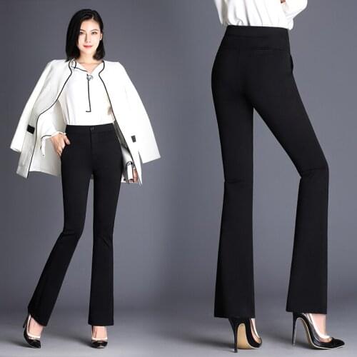 AZTERUMI Women's Flared Trousers