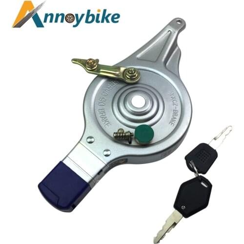 Electric Bicycle Drum Brake Electric Bike Accessory Rear Axle Electric Car Brake Pads Rear Brake With Key Lock Scooter Brake