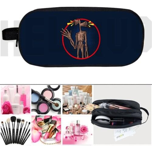 3D Siren Head Pencil Case Kids Stationery Storage Pouch Anime Double Layer High Quality Large Capacity Cosmetic Cases Makeup Box