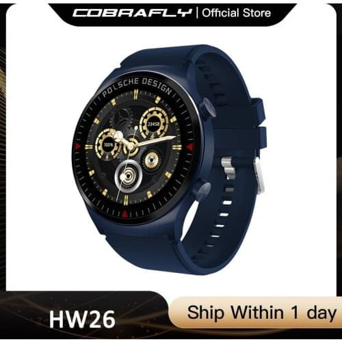 COBRAFLY HW26 1.35inch HD Round Screen Long Standby Fitness Tracker BT Call Magnetic charging Heart Rate Monitor WearFit pro