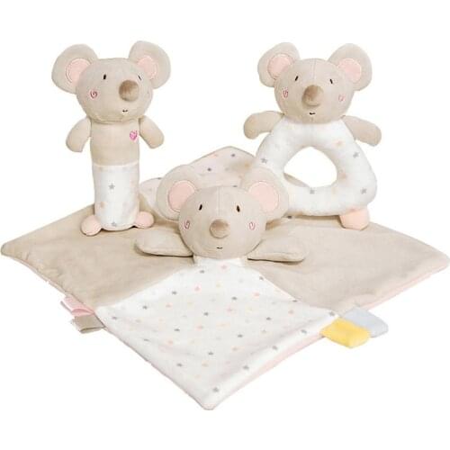 Baby Mouse Soothing Towel Plush Toy Baby Saliva Towel Sleep Dolls