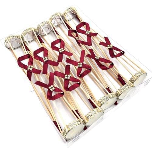 Henna Night Survivor Burgundy Hand Wax Rod Candle wedding bride mariage хна henna