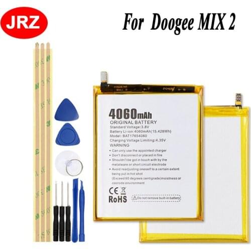 JRZ For Doogee MIX 2 Phone Battery 4060mAh Hight Capacity 3.8V Top Quality Replacement Batteries with tools