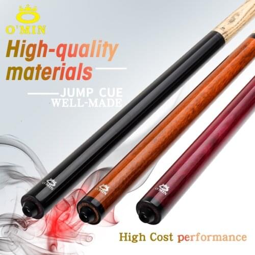 O'Min Billiard Jump Cue 13.9mm 10oz 105cm Crystal Tip 3 Choices North American Ash Wood Shaft Handmade Billiard Jump Cue Stick
