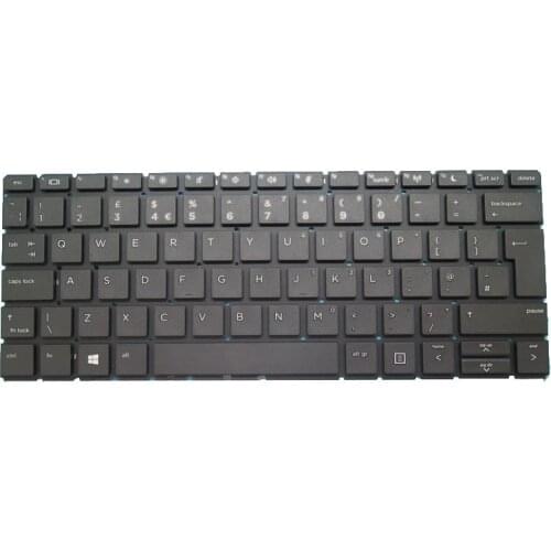 Laptop Keyboard For HP ProBook 430 G6 430 G7 PKNR144BS Black Without Frame United Kingdom UK L44548-031