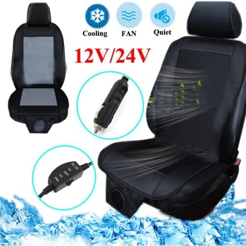 12V/24V Summer Cool And Massage Cushion With The Fan Blowing Cool Summer Ventilation Cushion Seat Cushion Car Seat Cooling Vest