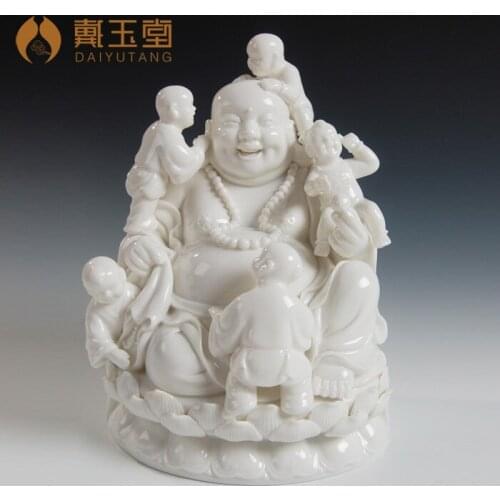Maitreya dehua ceramic handicraft furnishing articles furnishing articles/abital maitreya Buddha D01 feng shui - 062