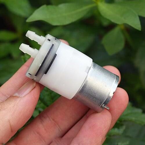 Mini 310 Water Pump Self-Priming DC 6V Electric Diaphragm Suction Vacuum Water Pump Low Noise for Aquarium Tank/Water Dispenser