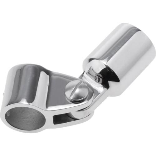 Marine 316 Stainless Steel 19mm Bimini Top Caps External Eye End Deck Hinge
