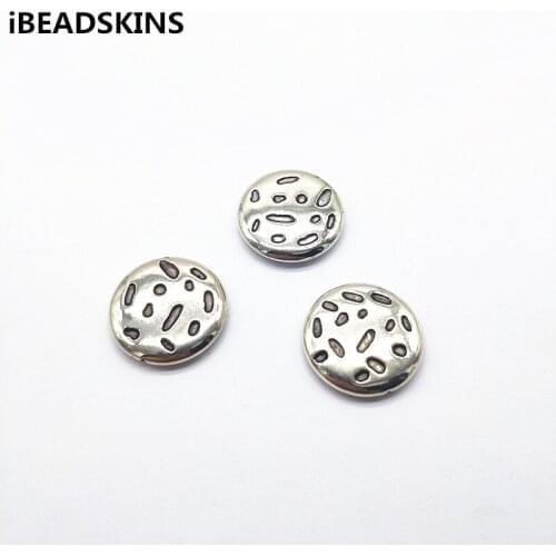 New arrival! 30mm 100pcs CCB Rhodium color Coin Shape beads for Earrings parts,hand Made Earrings Findings Jewelry DIY