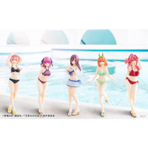 INFO-MSG Original SEGA Goods The Quintessential Quintuplets ∬ Ichika Miku Yotsuba Itsuki Swimsuit PVC Action Figure Model Toys