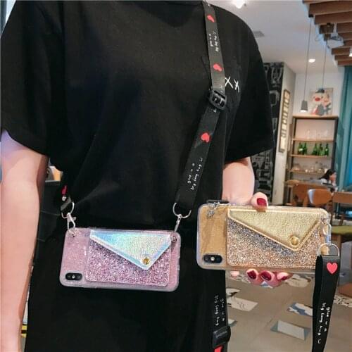 Signalshin Wallet Case For Samsung Galaxy A90 A81 A80 A71 A70 A60 A50 A51 A40 A41 A31 A30 A20 A21 S 5G Glitter Cover with Strap