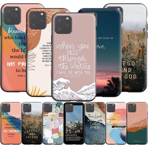 Bible Verse Silicone Case for Apple iPhone 13 12 Mini 11 Pro XS X XR Max 8 7 6S 6 Plus SE 5S