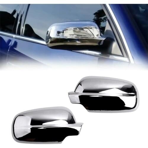 1Pair Chrome Style Side Mirror Cover Trim Fit For VW Jetta Bora Golf Polo MK4 Passat B5 1998 1999 2000 2001 2002 2003 2004