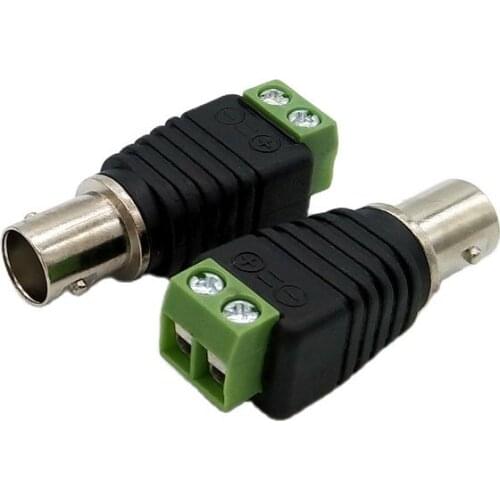 10pcs Cat5 to BNC Connector Screw for CCTV Camera BNC UTP Connector Adapter BNC Plug For CCTV System