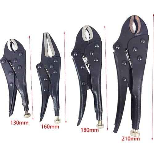 Locking Pliers Gourd Mouth Straight Jaw Lock Mole Plier High Carbon Steel Wear Resistant Vise Grip Clamping Hand Tools