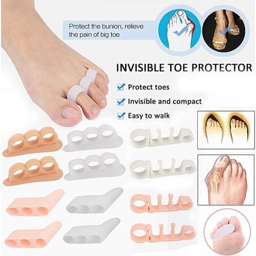 8 Styles Toe Separator Correction Hallux Valgus Corrector Silicone Orthopedic Hammer Straightener Spreader Foot Care Tools